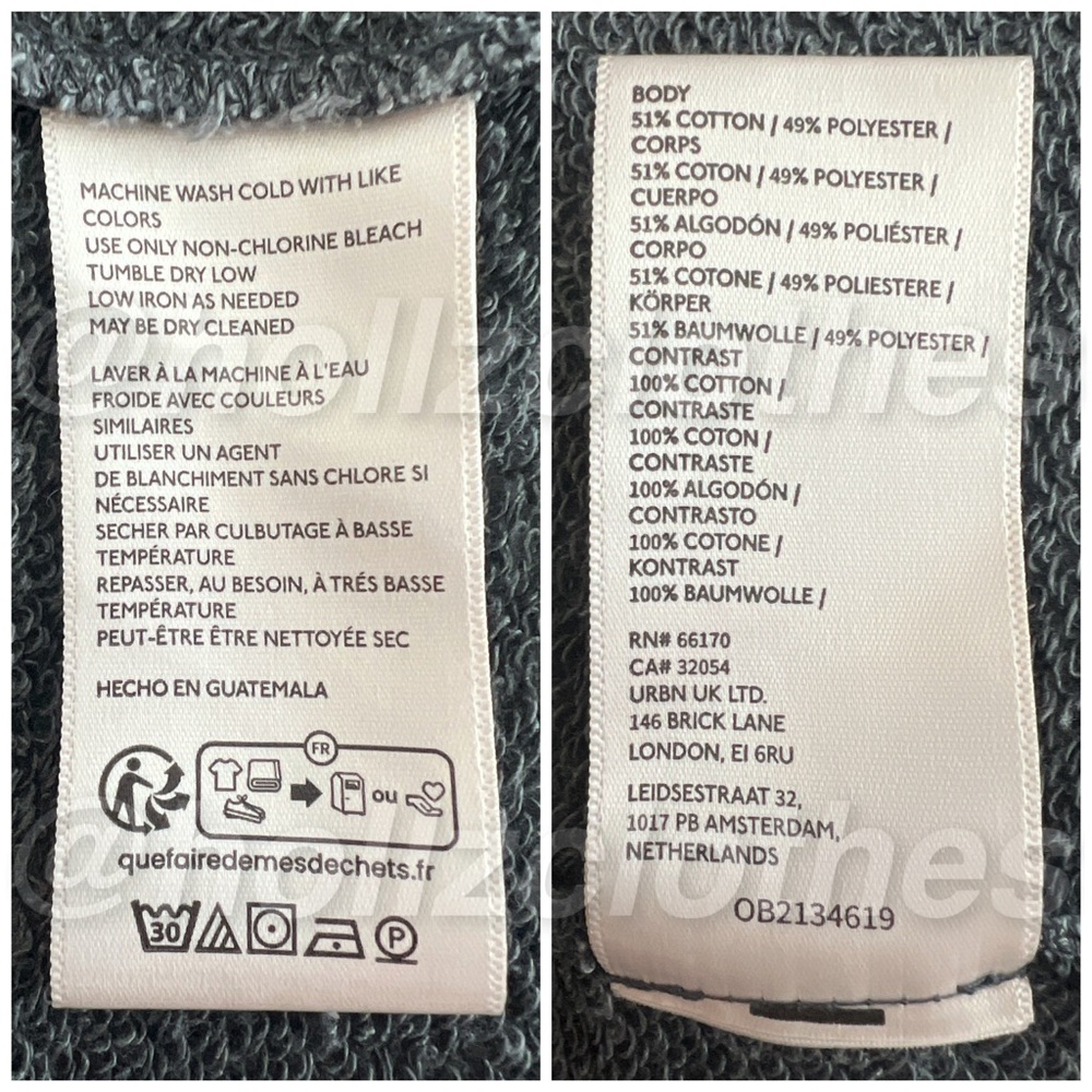 NWOT Free People Camden Pullover Hoodie Washed Black S - Picture 9 of 12